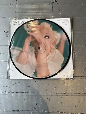 MADONNA -Take A Bow- UK 7  Picture Disc + Individually Numbered Insert NM ALL • £25