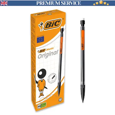 Bic Matic Original Mechanical Pencils Perfect For School And Office Use 0.7 M • £6.98