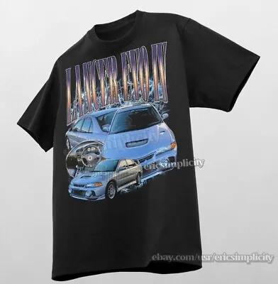 Mitsubishi Evolution IV JDM Vintage T-Shirt Lancer Evo 4 Graphic T-shirt • $27.82