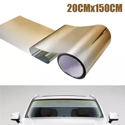 $7.83 • Buy Gold Sun Visor Strip Tint Film Car Auto Front Windshield UV Shade Auto Accessory