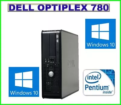 Dell Optiplex 780 Intel Quad Core Q9400 2.6ghz 4gb 160gb Dvdrw Windows 10 Pro • $125