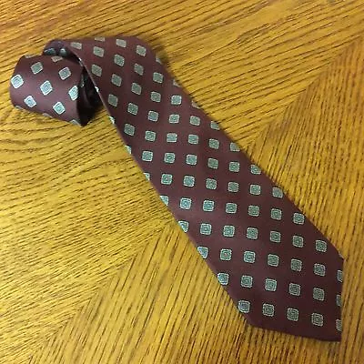 J G Hook Mens Necktie Burgundy Tie 84E3 • $7.99