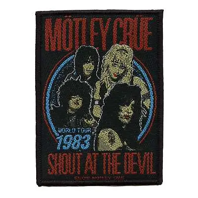 Motley Crue Shout At The Devil Patch 1983 World Tour Woven Iron On • $10.95