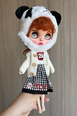 Blythe Doll Clothes -- Cute Panda Themed Costume Set (OOAK) • $54.58