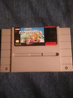 Super Mario Kart (Nintendo SNES 1992) *Tested* • $25