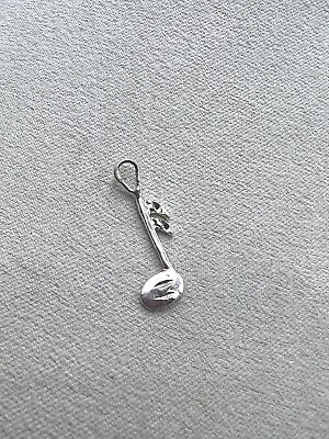 925 Sterling Silver Music Note Pendant Charm Necklace Musical Fine Jewelry • $14.25