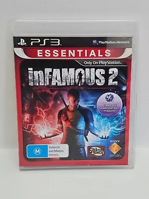 Infamous 2 + Manual - Sony PlayStation 3 PS3 Game VGC Complete + Free Postage • $12.95