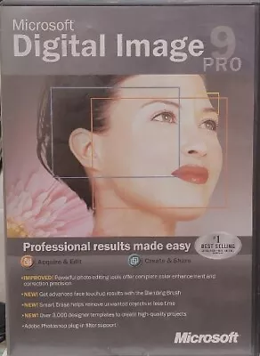 Microsoft Digital Pro 9 Software Photo Editing For Windows • $22.99