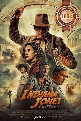 Indiana Jones And The Dial Of Destiny 5 V2 Art Cinema Movie Print Premium Poster • $11.95