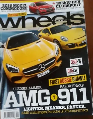 $5.63 • Buy WHEELS CAR MAGAZINE Sept.  2015 * AMG V 911 *