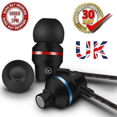 £2.99 • Buy Super Bass In-ear Earphones Handsfree Headphone For Iphone Ipad Ipod Samsung+mic