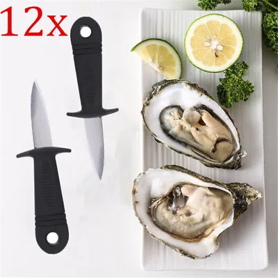 12pcs Oyster Knife Sharp-edged Shucker Shell Seafood Opener Tool Shucker Knife • $19.50