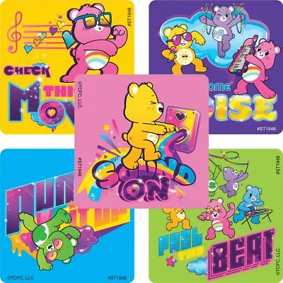 25 Care Bears Make Some Noise Stickers Party Favors Teacher Supply Rewards • $3.65