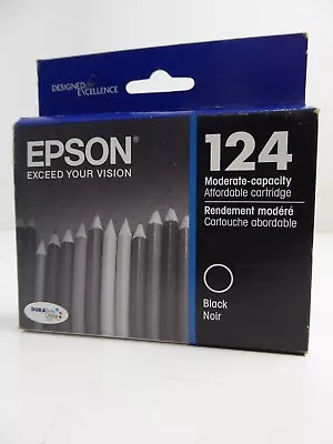 Epson 124 Black Ink Cartridge Moderate Capacity Expired 06/2018 • $9.45