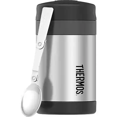 Thermos Vacuum Insulated Food Jar 470ml Stainless Steel Size 8.9X8.9X16.2cm • $41.99