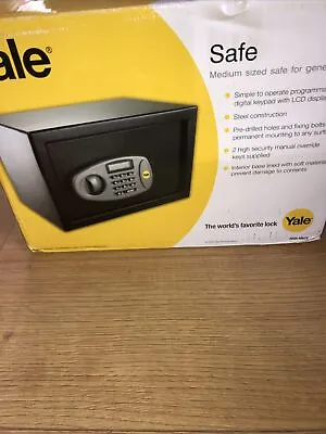 Yale Medium Black Budget Safe With LCD Display NEW AND UNUSED • £52.99