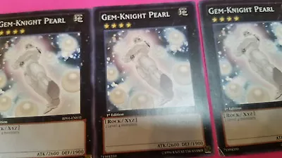 3x YuGiOh Gem-Knight Pearl - BP01-EN031 - Rare - 1st Edition Lightly Played • $1.99