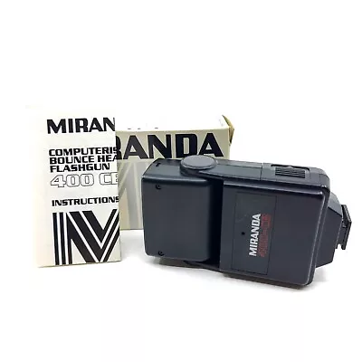 Miranda 400-CB Bounce Head Flash SLR Hot Shoe Type - Tested & Working • £3.99