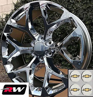 20 Inch Chrome Snowflake 2018 Chevy Silverado Tahoe LTZ OE Replica Wheels 6x5.5 • $1471.55