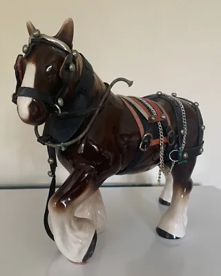 £15 • Buy Vintage Porcelain Shire Horse Figurine Ornament