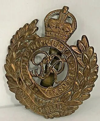 £16.18 • Buy WW2 Royal Engineers Cap Badge Darker Patina 4.3 X 3.7 Cm's Genuine 