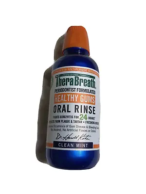 $19 • Buy TheraBreath Healthy Gums Oral Rinse Clean Mint 16oz Sealed
