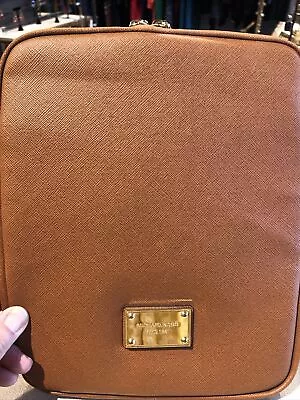 £19.35 • Buy Brown Michael Kors I Pad Case Kindle Pebble Leather NWOT