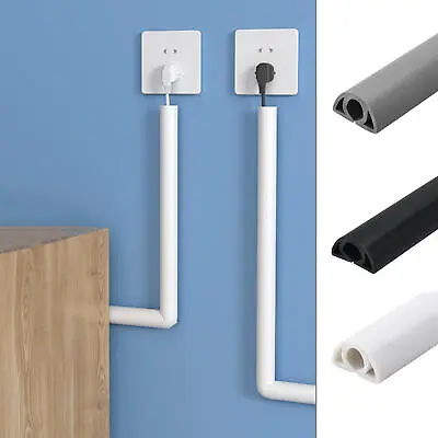 Cord Hider Wall Floor Self-Adhesive Extension Cord Cover Cable Management • £9.19