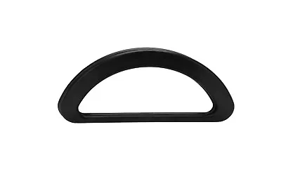 1 Pair Black Plastic 'D' Shaped Handles Sewing Knitting Craft Design. S7854 • £4.56