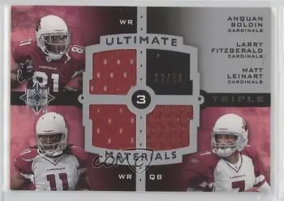2007 Ultimate Collection Triple Materials /50 Anquan Boldin Larry Fitzgerald • $92.54