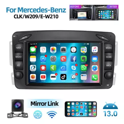 Android 13 Car GPS Stereo Radio WiFi For Mercedes Benz C/G Class W203 W209 Viano • $129.99