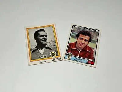 Panini Argentina 78 World Cup Gilmar (21) & Raouf Ben Aziza (166) Unused Sticker • £14.99