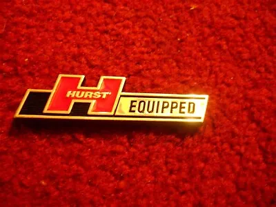 New Hurst Equipped Shifters Vintage Hot Rod Muscle Car Trunk Decklid Emblem 3.5  • $11.69