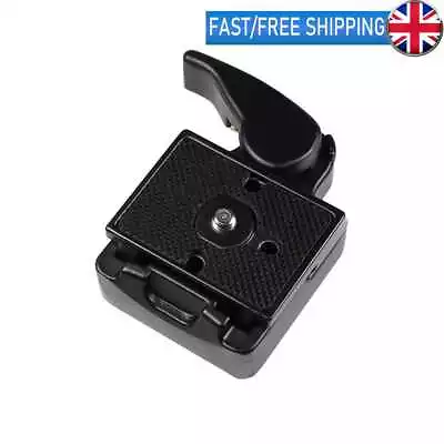 323 Quick Release Plate Clamp Adapter For Manfrotto 200PL-14 Camera Tripod • £8.79