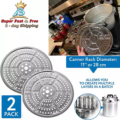 Pressure Canner Cooker Canning Rack Compatible With Presto 01781 23 Quart 2 Pack • $22.68