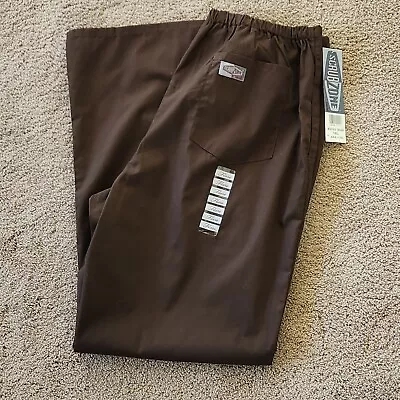 Landau Scrub Zone Scrub Pants Women's Size TXL Brown Flare Leg Scrubs • $9.79