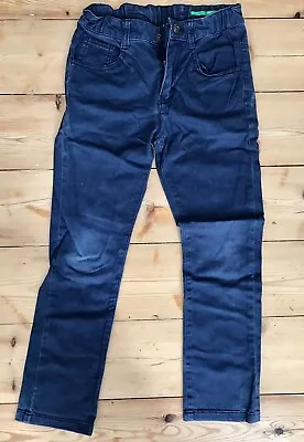 £3 • Buy Benetton Navy Blue Trousers Age 8
