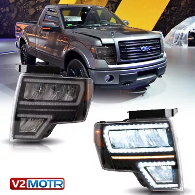 VLAND For 2009-2014 Ford F-150 LED Reflector Headlights W/Sequential Indicator • $519.99