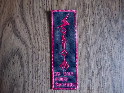 Sodomin The Sign Of Evil Iron On Red With Red Border Embroidered Patch • $6.50