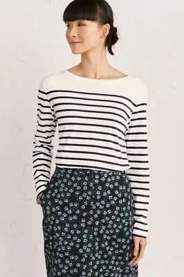 £14.97 • Buy Seasalt Women's - Natural Sailor Shirt (GOTS) - Regular - Falmouth Breton Chalk 