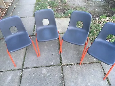 £45.88 • Buy 4 X Vintage Hille Robin Day Style Childs Chairs