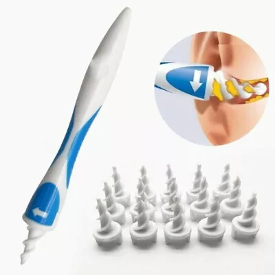 Ear Cleaner Wax Removal Cleaning Tool Kit Remover Spiral Tip Picker Q-Grips • £8.72