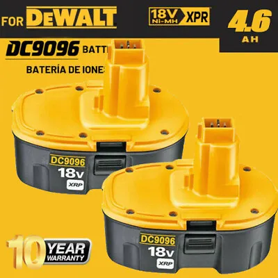 £19.90 • Buy 2 Pack 18 Volt XRP Battery For Dewalt DC9096-2 DC9098 DC9099 DC9096 DC9096S OEM