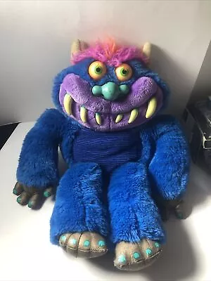 Toymax My Pet Monster 22” Talking Blue Plush Tested 2001 Vintage 1980s • $89.99