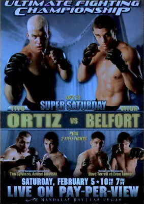 Tito Ortiz/Vitor Belfort 2010 Topps UFC Series 4 Fight Poster Card #FPR-UFC51 • $1.50