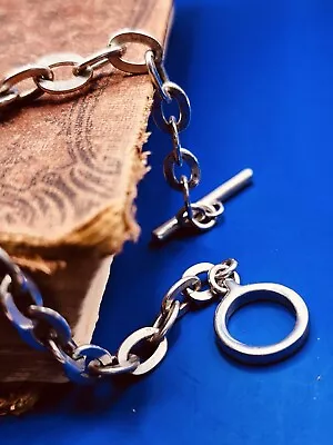 Fine Sterling Silver Milor Italy Toggle Link Bracelet 925 • $32.79