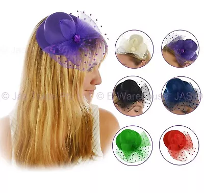 Spring Racing Party Race Fascinator Hatinator Cocktail Mini High Top Hat Clip • $6.40