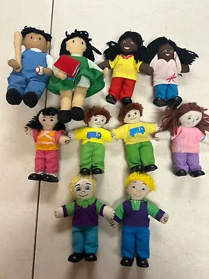 Lakeshore Educational Product Toddler Dollhouse Multicultural Dolls Lot • $18