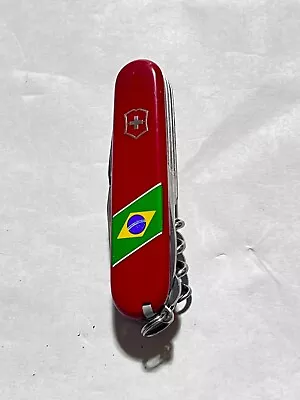 Victorinox Climber Brazil Flag Swiss Army Knife • $17.99