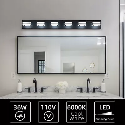 6-Light Acrylic Vanity Light Modern LED Bathroom Lighting Fixtures Over Mirror • $109.72